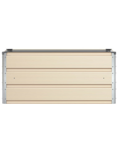 Fioriera Avorio 100 x 50 x 45 cm Acciaio zincato