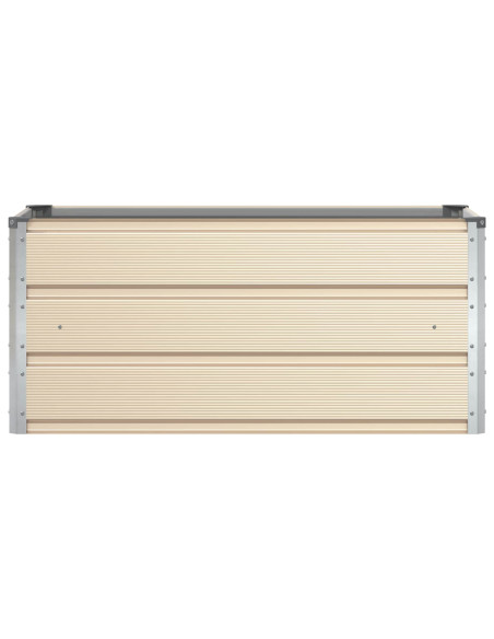 Fioriera Avorio 100 x 50 x 45 cm Acciaio zincato