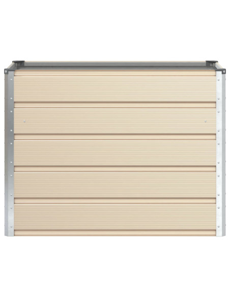 Fioriera Avorio 480 x 50 x 45 cm Acciaio zincato