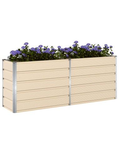 Fioriera Avorio 480 x 50 x 45 cm Acciaio zincato