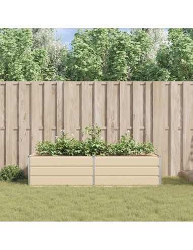 Fioriera Avorio 195 x 100 x 45 cm Acciaio zincato