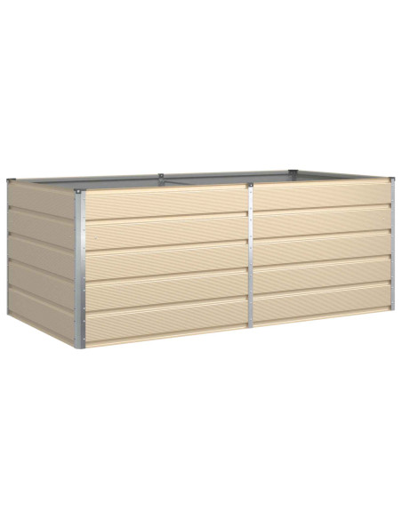 Fioriera Avorio 195 x 100 x 45 cm Acciaio zincato