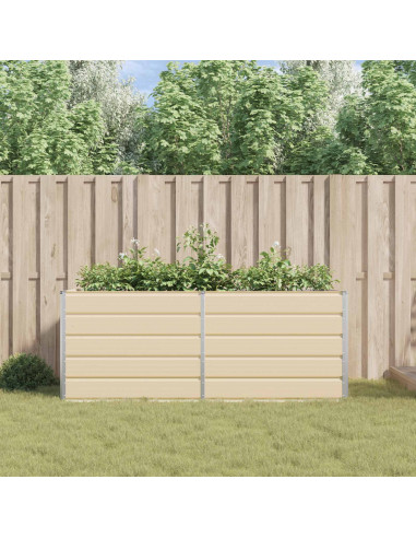 Fioriera Avorio 195 x 100 x 45 cm Acciaio zincato