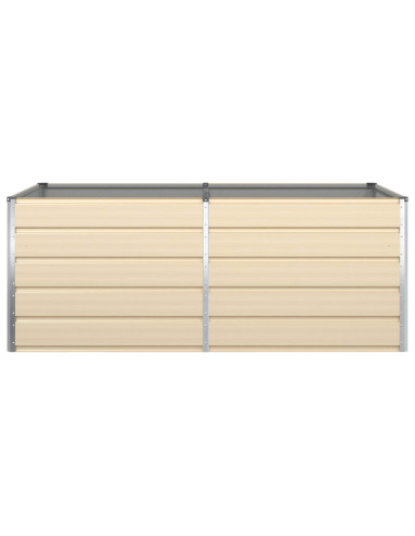 Fioriera Avorio 195 x 100 x 45 cm Acciaio zincato