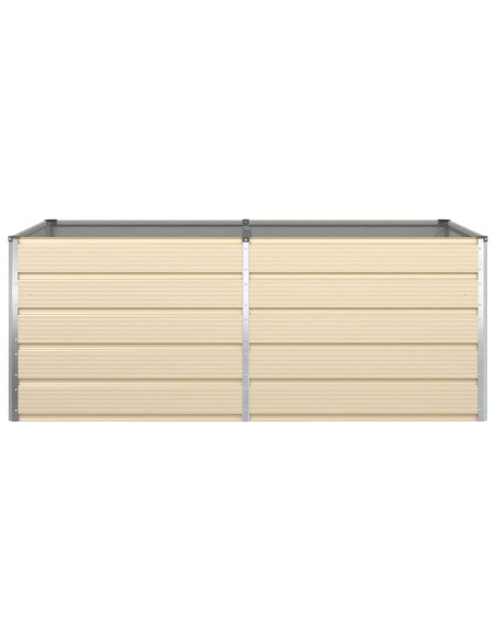 Fioriera Avorio 195 x 100 x 45 cm Acciaio zincato