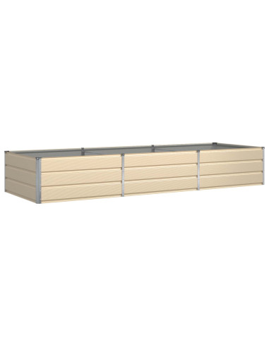 Fioriera Avorio 195 x 100 x 45 cm Acciaio zincato