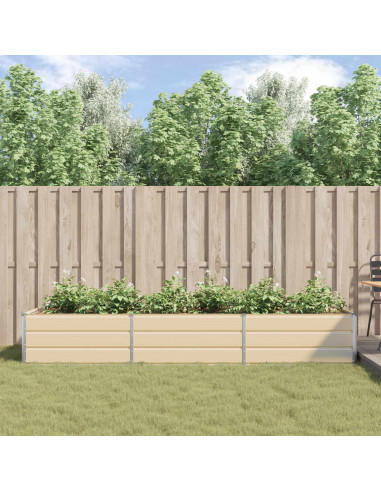 Fioriera Avorio 195 x 100 x 45 cm Acciaio zincato