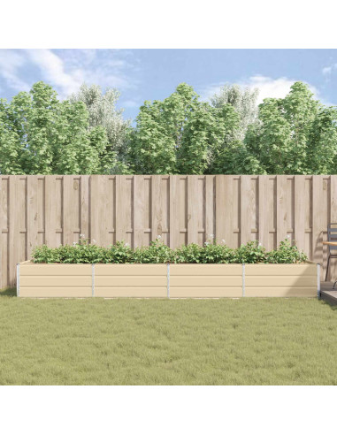 Fioriera Avorio 195 x 100 x 45 cm Acciaio zincato