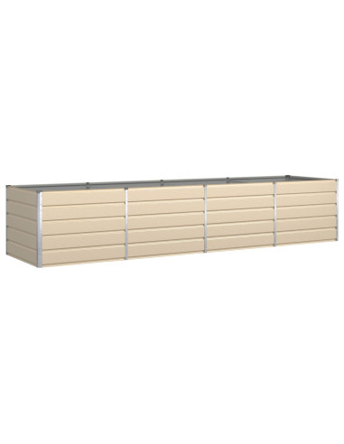 Fioriera Avorio 195 x 100 x 45 cm Acciaio zincato