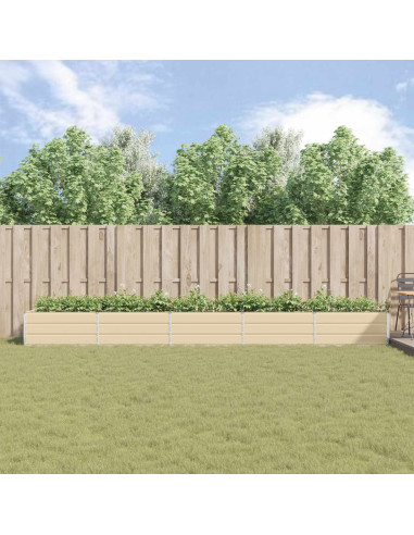 Fioriera Avorio 195 x 100 x 45 cm Acciaio zincato