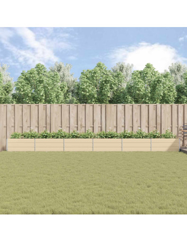 Fioriera Avorio 195 x 100 x 45 cm Acciaio zincato