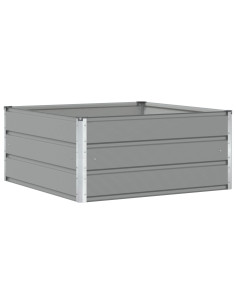 Fioriera Grigio chiaro 100 x 100 x 45 cm Acciaio 2