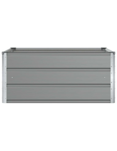 Fioriera Grigio chiaro 100 x 100 x 45 cm Acciaio