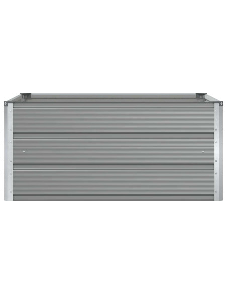 Fioriera Grigio chiaro 100 x 100 x 45 cm Acciaio