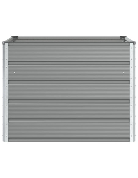 Fioriera Grigio chiaro 100 x 100 x 75 cm Acciaio