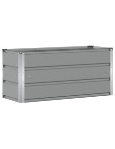 Fioriera Grigio chiaro 100 x 40 x 45 cm Acciaio 2