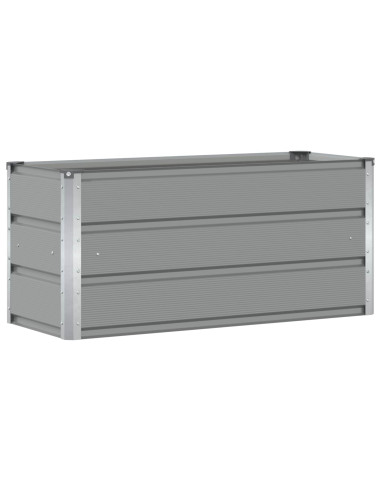 Fioriera Grigio chiaro 100 x 40 x 45 cm Acciaio