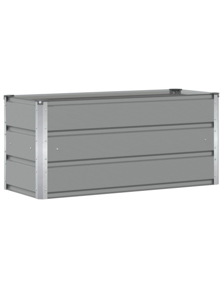 Fioriera Grigio chiaro 100 x 40 x 45 cm Acciaio