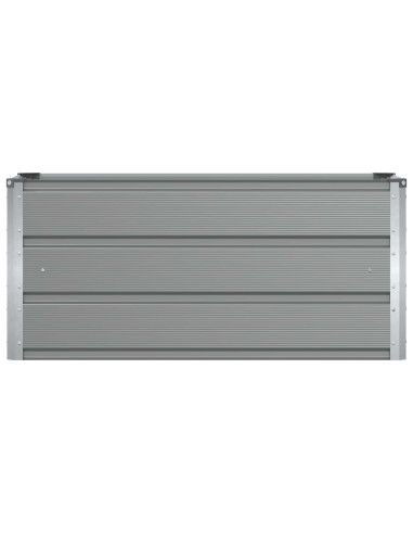 Fioriera Grigio chiaro 100 x 40 x 45 cm Acciaio