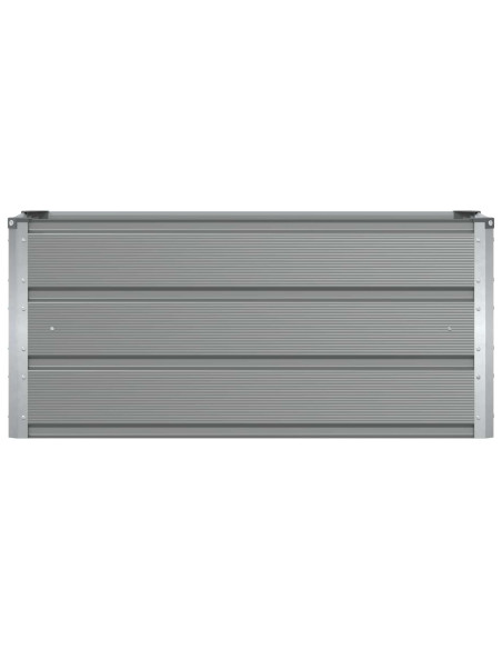 Fioriera Grigio chiaro 100 x 40 x 45 cm Acciaio