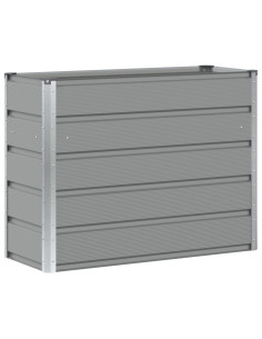Fioriera Grigio chiaro 100 x 40 x 75 cm Acciaio 2