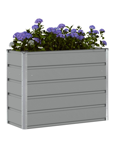 Fioriera Grigio chiaro 100 x 40 x 75 cm Acciaio