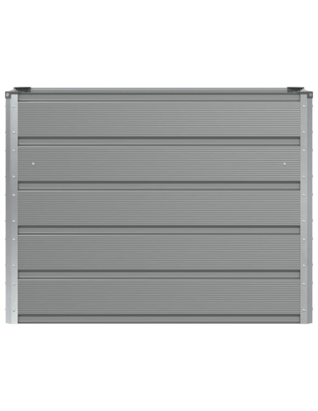 Fioriera Grigio chiaro 100 x 40 x 75 cm Acciaio