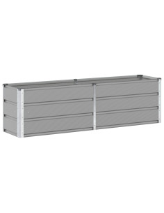 Fioriera Grigio chiaro 160 x 40 x 45 cm Acciaio 2