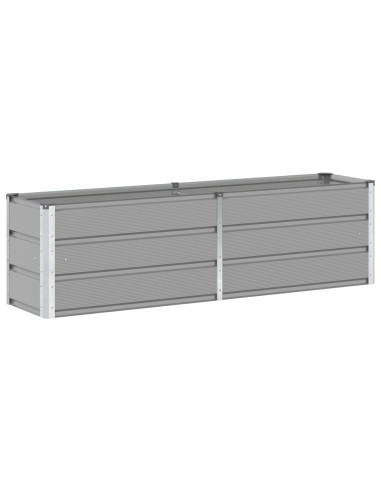 Fioriera Grigio chiaro 160 x 40 x 45 cm Acciaio