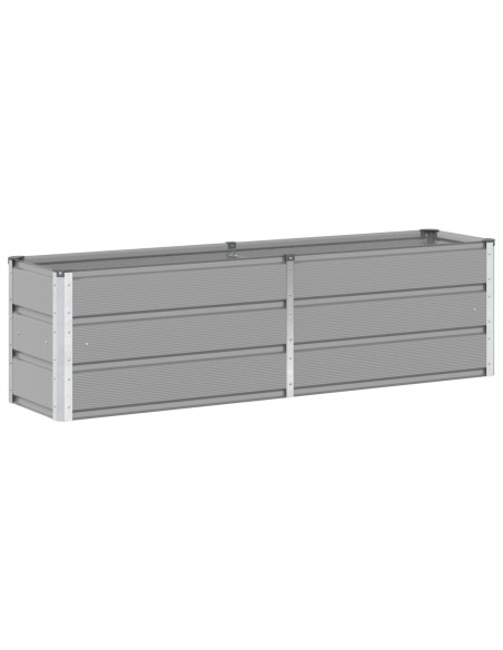 Fioriera Grigio chiaro 160 x 40 x 45 cm Acciaio