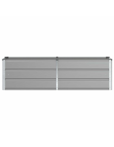 Fioriera Grigio chiaro 160 x 40 x 45 cm Acciaio