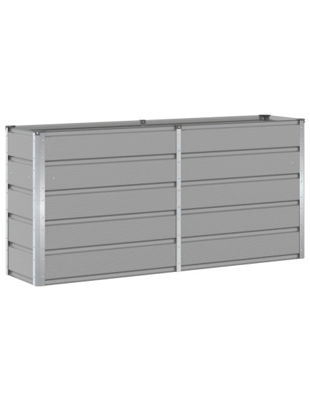 Fioriera Grigio chiaro 160 x 40 x 75 cm Acciaio