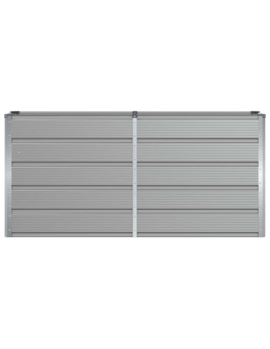 Fioriera Grigio chiaro 160 x 40 x 75 cm Acciaio