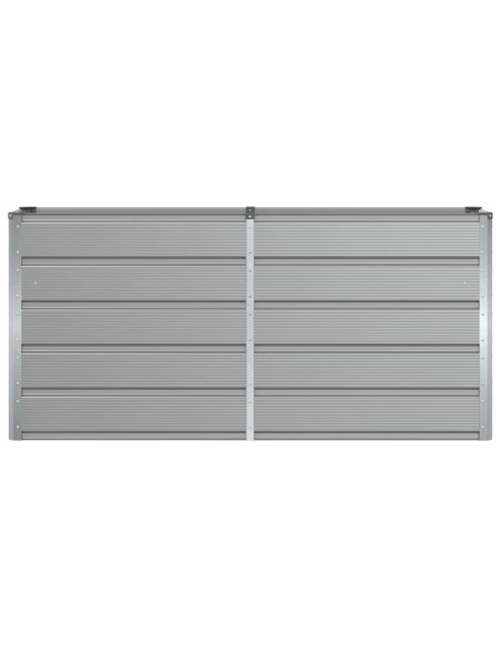 Fioriera Grigio chiaro 160 x 40 x 75 cm Acciaio