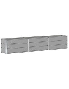 Fioriera Grigio chiaro 240 x 40 x 45 cm Acciaio 2