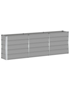 Fioriera Grigio chiaro 160 x 40 x 75 cm Acciaio 2