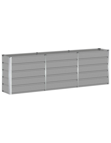 Fioriera Grigio chiaro 160 x 40 x 75 cm Acciaio