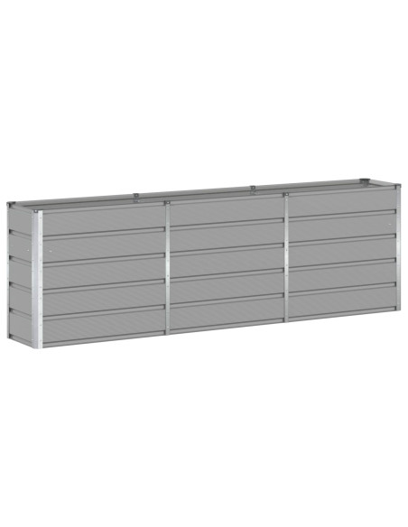 Fioriera Grigio chiaro 160 x 40 x 75 cm Acciaio