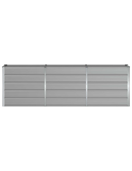 Fioriera Grigio chiaro 160 x 40 x 75 cm Acciaio