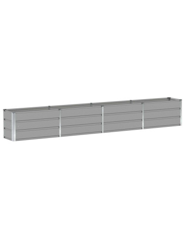 Fioriera Grigio chiaro 320 x 40 x 45 cm Acciaio