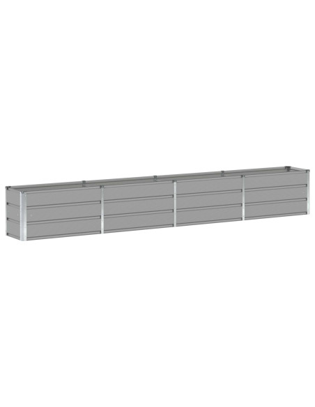 Fioriera Grigio chiaro 320 x 40 x 45 cm Acciaio