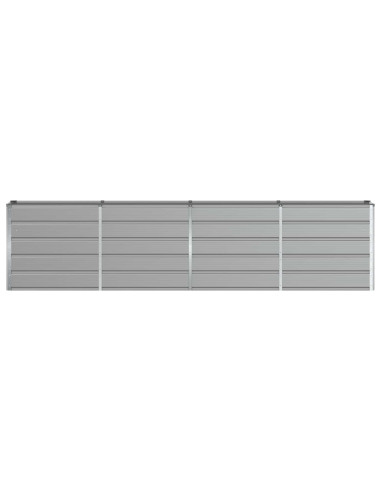 Fioriera Grigio chiaro 160 x 40 x 75 cm Acciaio
