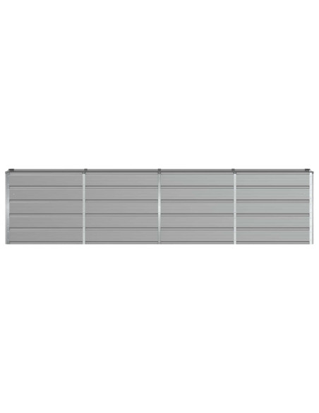 Fioriera Grigio chiaro 160 x 40 x 75 cm Acciaio