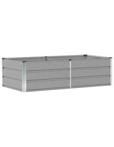 Fioriera Grigio chiaro 160 x 80 x 45 cm Acciaio