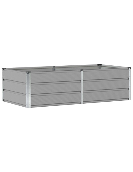 Fioriera Grigio chiaro 160 x 80 x 45 cm Acciaio