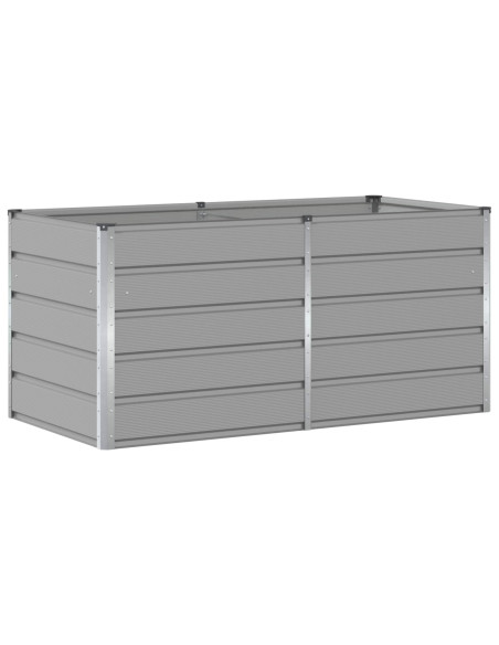 Fioriera Grigio chiaro 160 x 80 x 75 cm Acciaio