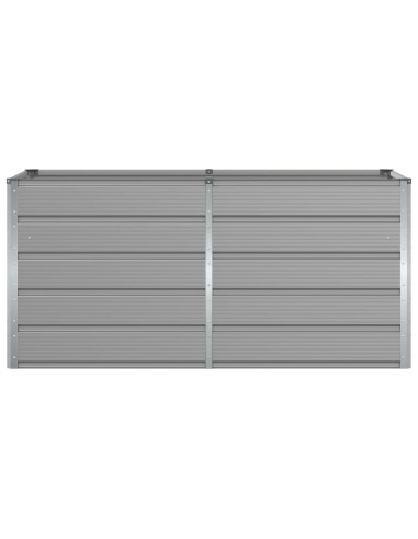 Fioriera Grigio chiaro 160 x 80 x 75 cm Acciaio