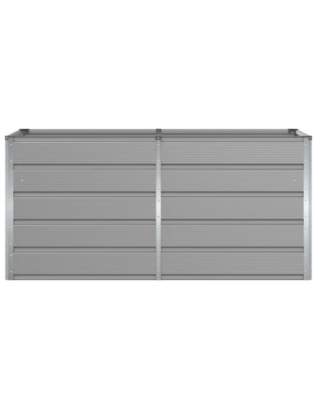 Fioriera Grigio chiaro 160 x 80 x 75 cm Acciaio