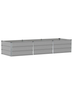 Fioriera Grigio chiaro 240 x 80 x 45 cm Acciaio 2