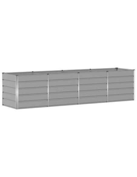 Fioriera Grigio chiaro 240 x 80 x 75 cm Acciaio